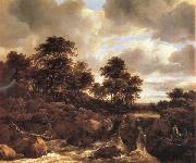 Jacob van Ruisdael Landscape with Waterfall china oil painting reproduction